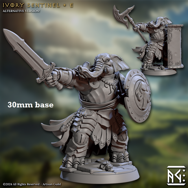 Ivory Sentinel - Sculpt E (Female Loxodon Warrior) Hover Image