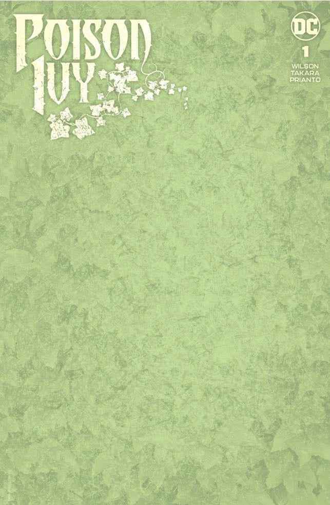 POISON IVY #1 (EXCLUSIVE GREEN SKETCH/BLANK VARIANT) COMIC BOOK ~ DC Comics