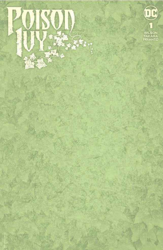 POISON IVY #1 (EXCLUSIVE GREEN SKETCH/BLANK VARIANT) COMIC BOOK ~ DC Comics