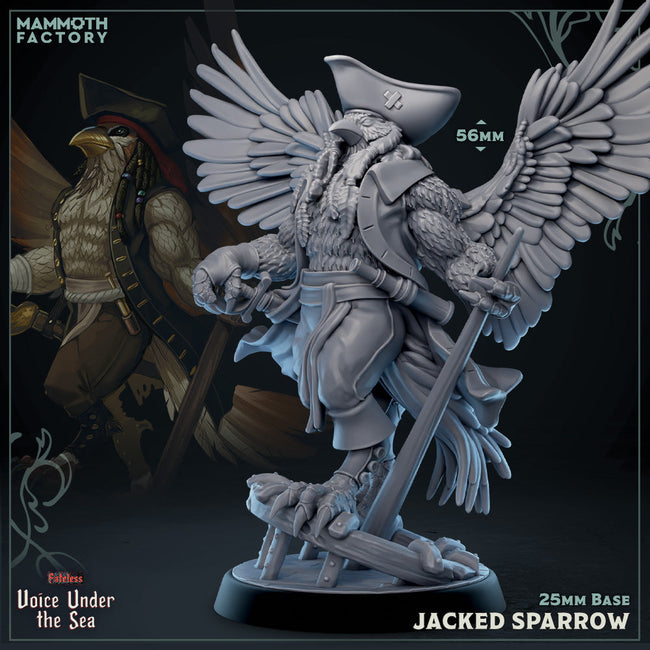 Jacked Sparrow (Absolutely Shredded Aarakocra Pirate) Hover Image