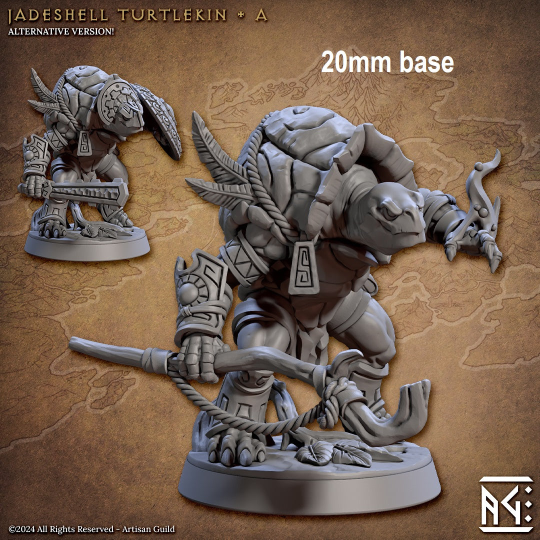 Jadeshell Turtlekin Warrior (Base Sculpt A) Main image