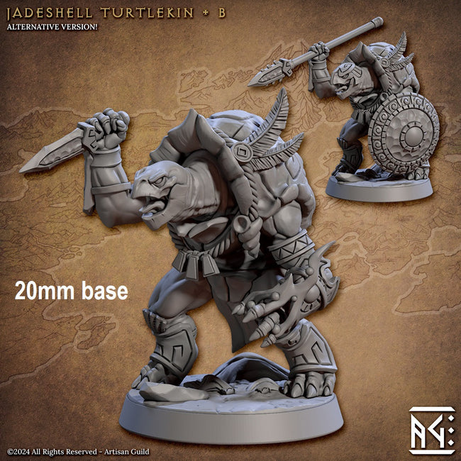 Jadeshell Turtlekin Warrior (Base Sculpt B) Hover Image