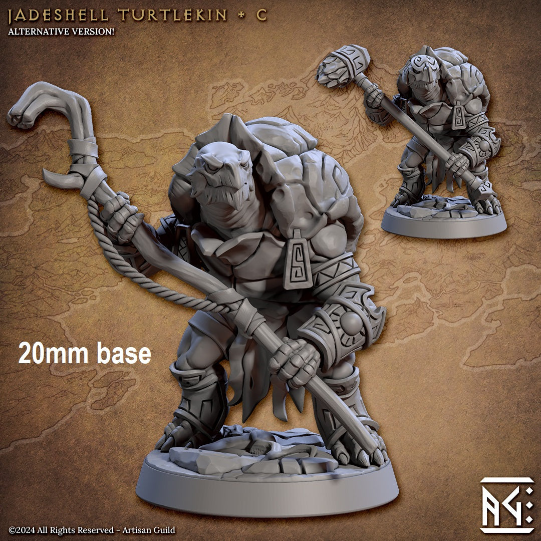 Jadeshell Turtlekin Warrior (Base Sculpt C) Main image