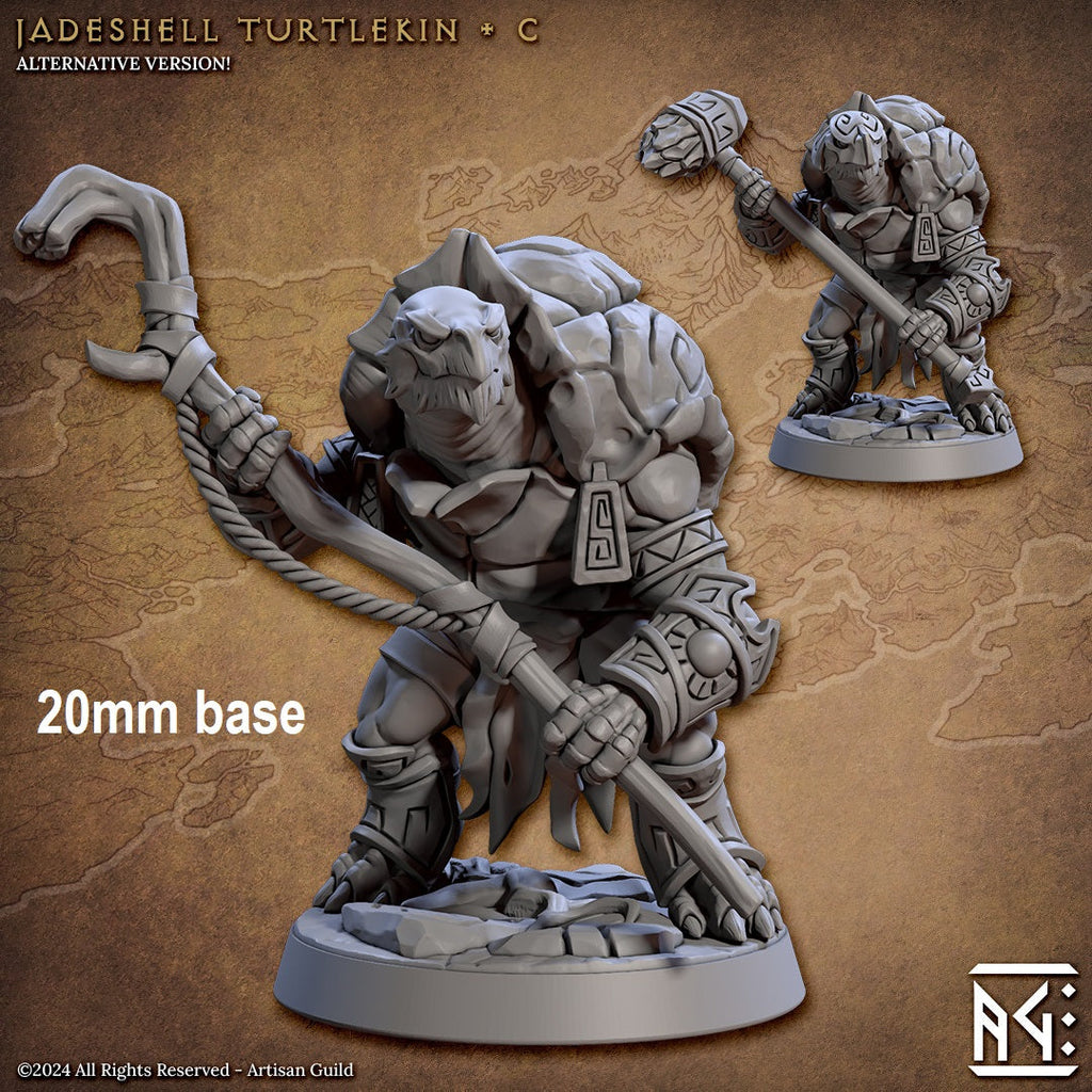 Jadeshell Turtlekin Warrior (Base Sculpt C)