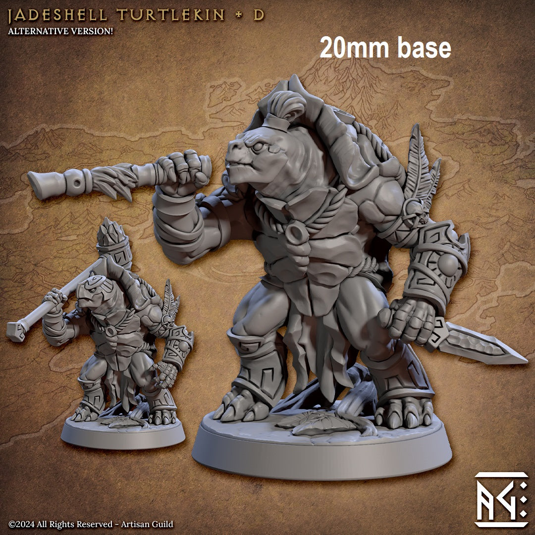 Jadeshell Turtlekin Warrior (Base Sculpt D) Main image
