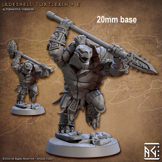 Jadeshell Turtlekin Warrior (Base Sculpt E)