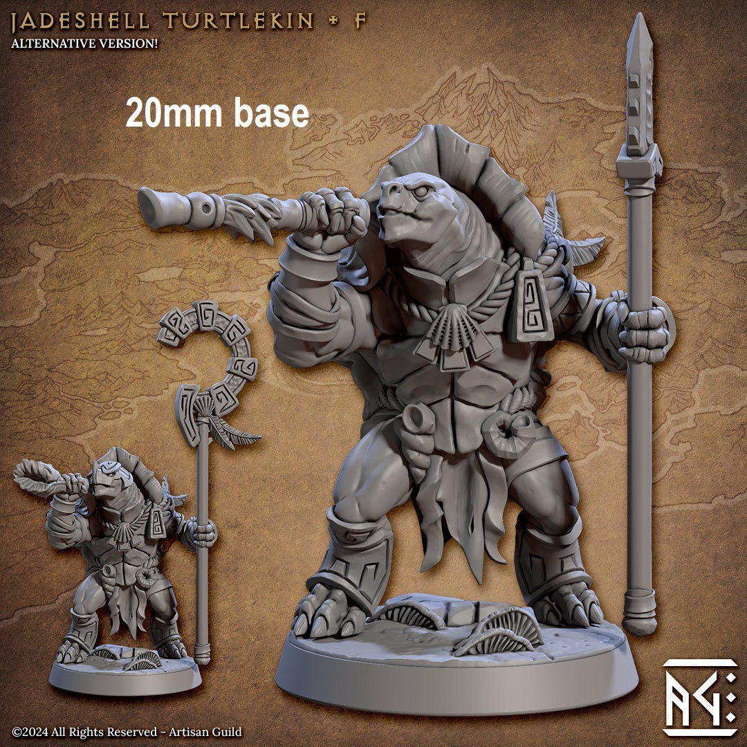 Jadeshell Turtlekin Warrior (Base Sculpt F) Main image