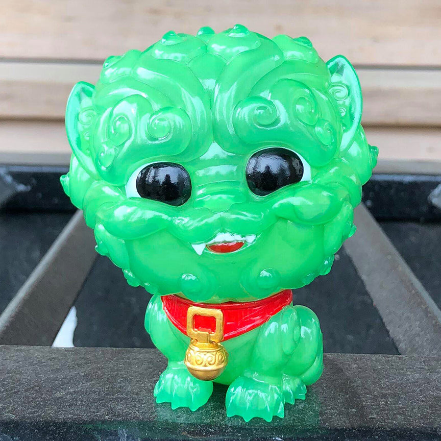 Shi-Shi the Tiny Guardian 4-inch Sofubi Vinyl Figure - Jade Edition - Collectors World Toys