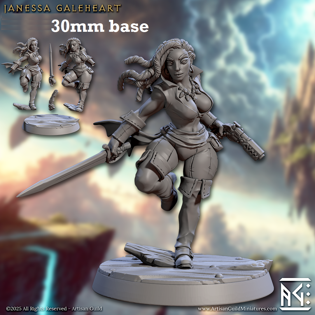 Janessa Galeheart (Female Human Pirate)