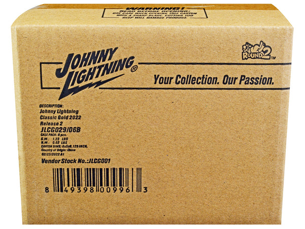 "Classic Gold Collection" 2022 Set B of 6 Cars Release 2 1/64 Diecast Model Cars by Johnny Lightning