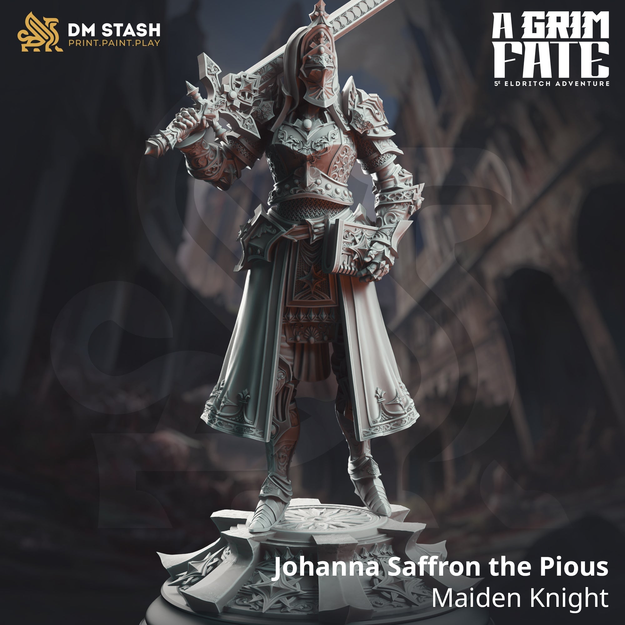 Johanna Saffron the Pious, Maiden Knight (Female Human Paladin) Main image