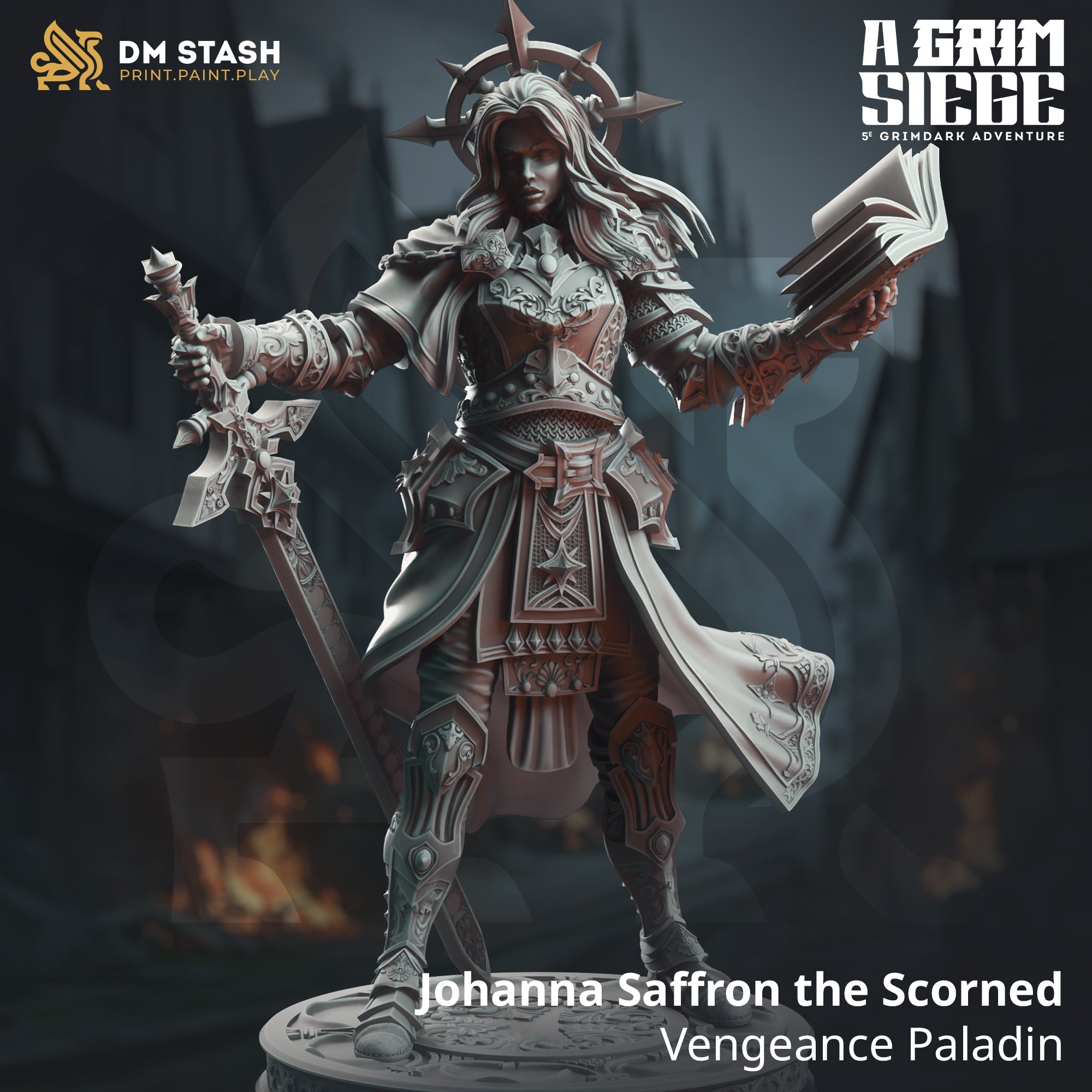 Johanna Saffron the Scorned, Vengeance Paladin (Female Human Paladin) Main image