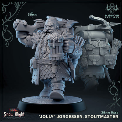 "Jolly" Jorgessen, Stoutmaster (Male Dwarf Fighter)
