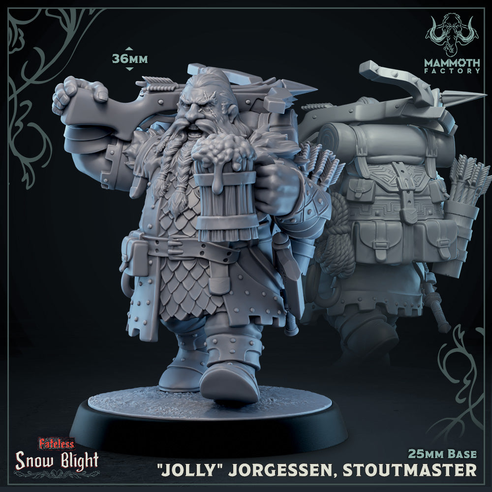 "Jolly" Jorgessen, Stoutmaster (Male Dwarf Fighter) - Collectors World Toys