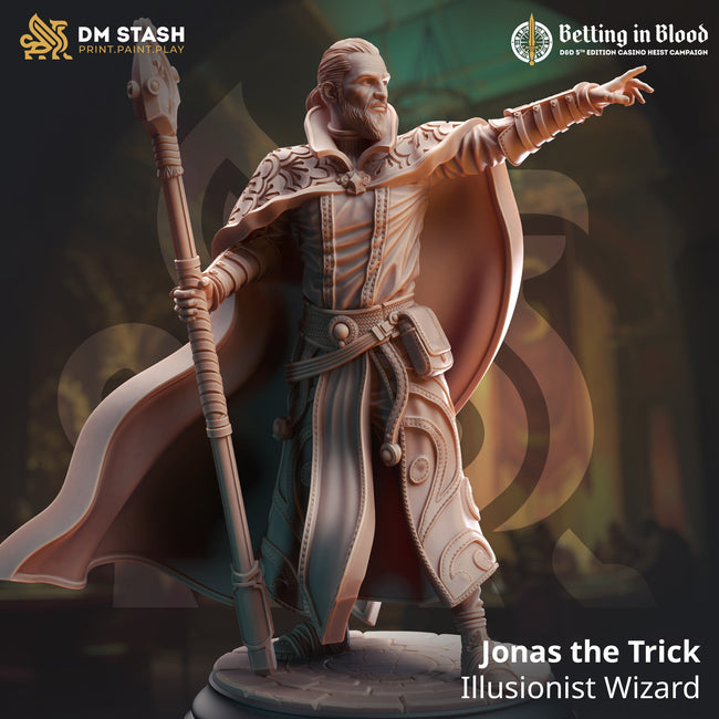 Jonas the Trick, Illusionist Wizard (Male Human Wizard) Hover Image