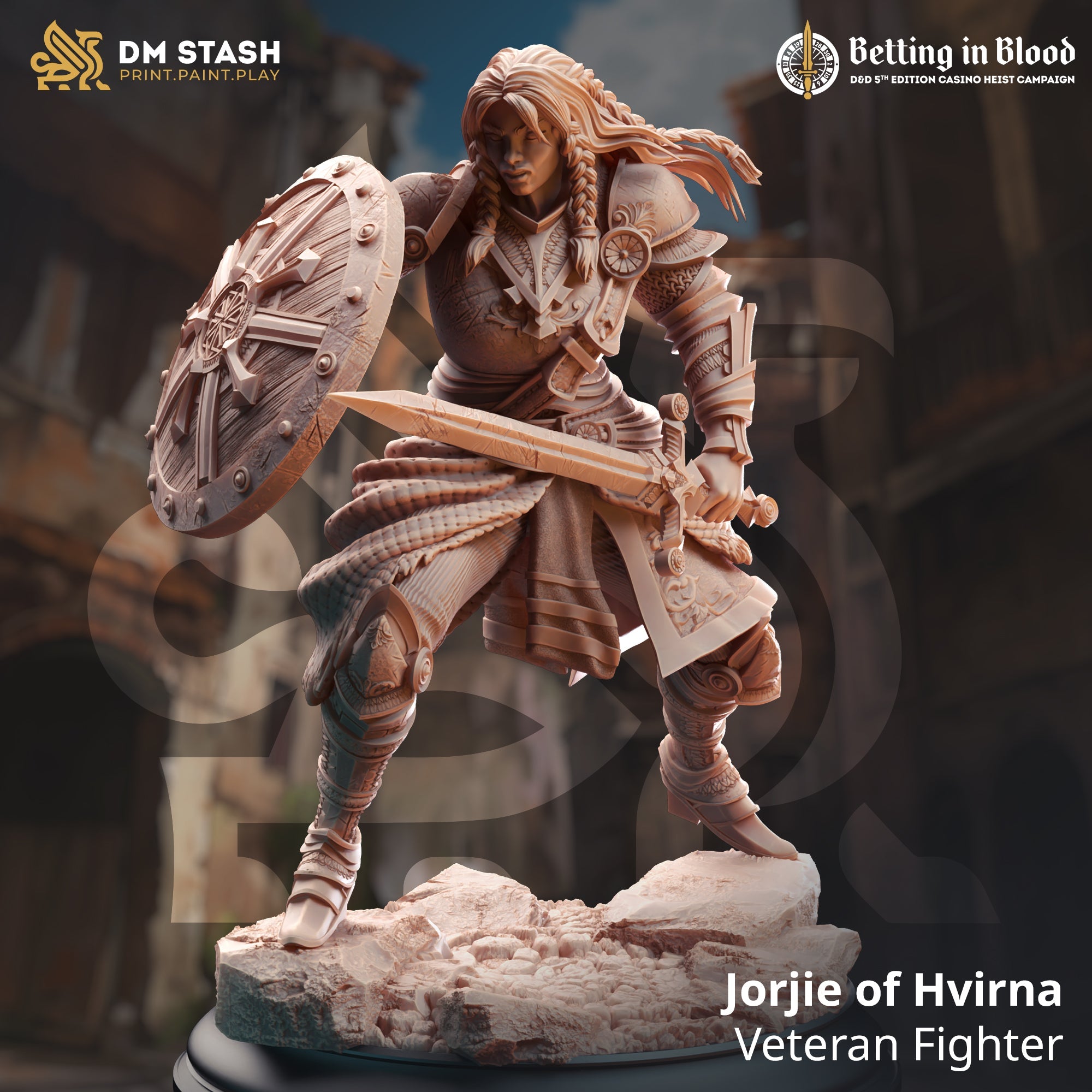 Jorjie of Hvirna, Veteran Fighter (Female Human Fighter) Main image