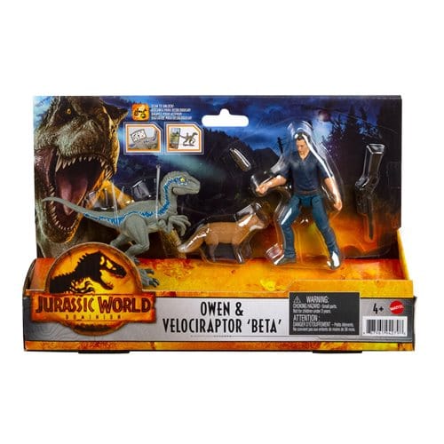 Jurassic World Dominion Human & Dino - Select Figure(s) Owen & Velociraptor Beta
