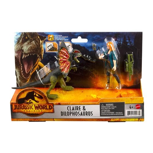 Jurassic World Dominion Human & Dino - Select Figure(s) Claire & Dilophosaurus