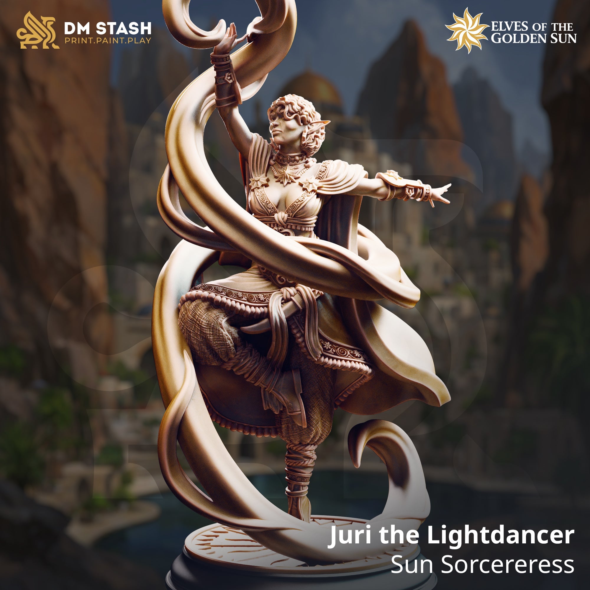Juri the Lightdancer, Sun Sorcereress (Female Sun Elf Sorcerer) Main image