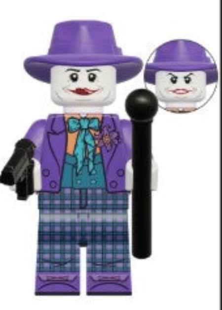 Clown Prince Custom Minifig – Chaotic Crime Mastermind Hover Image