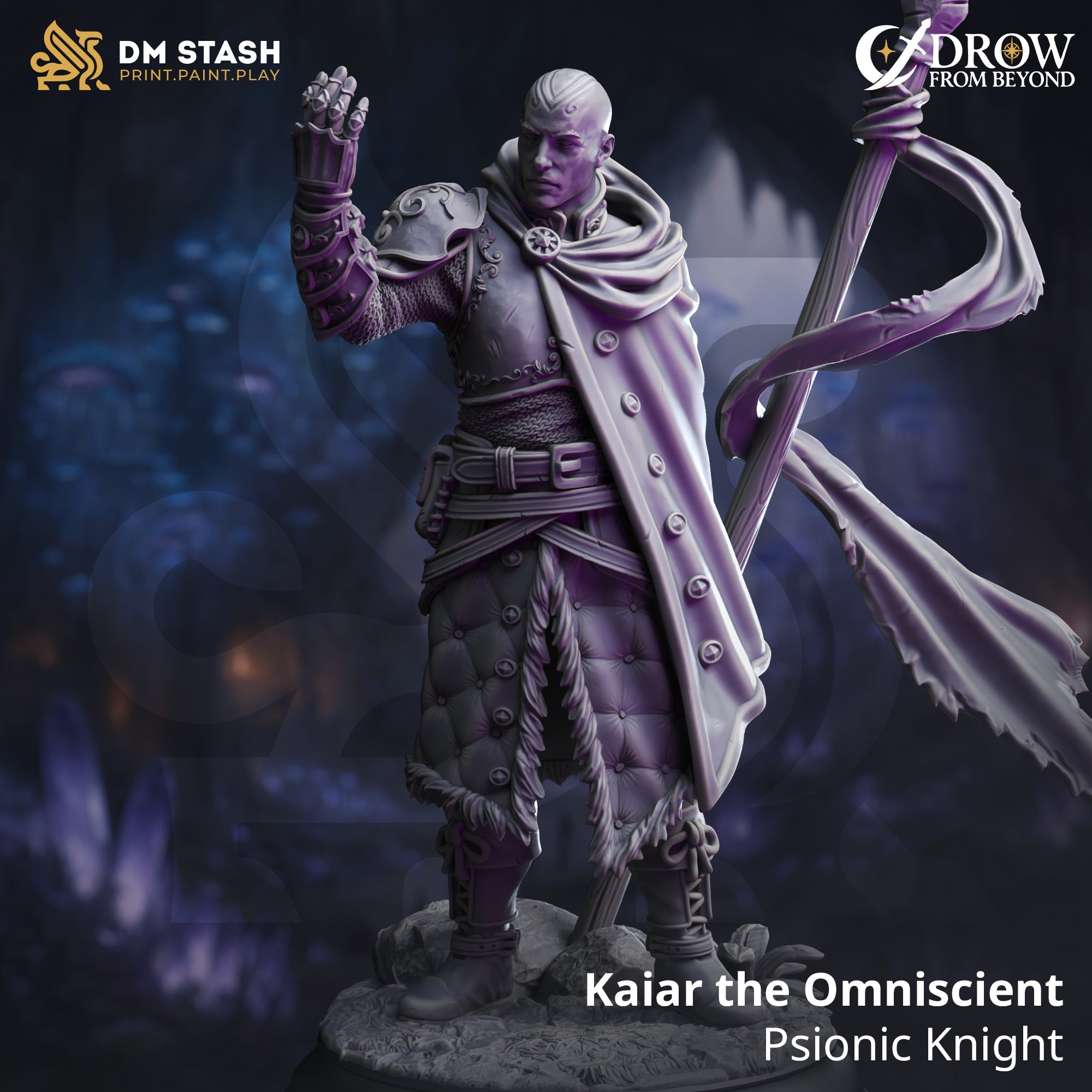 Kaiar the Omniscient, Psionic Knight (Male Human Warp Walker) - Collectors World Toys