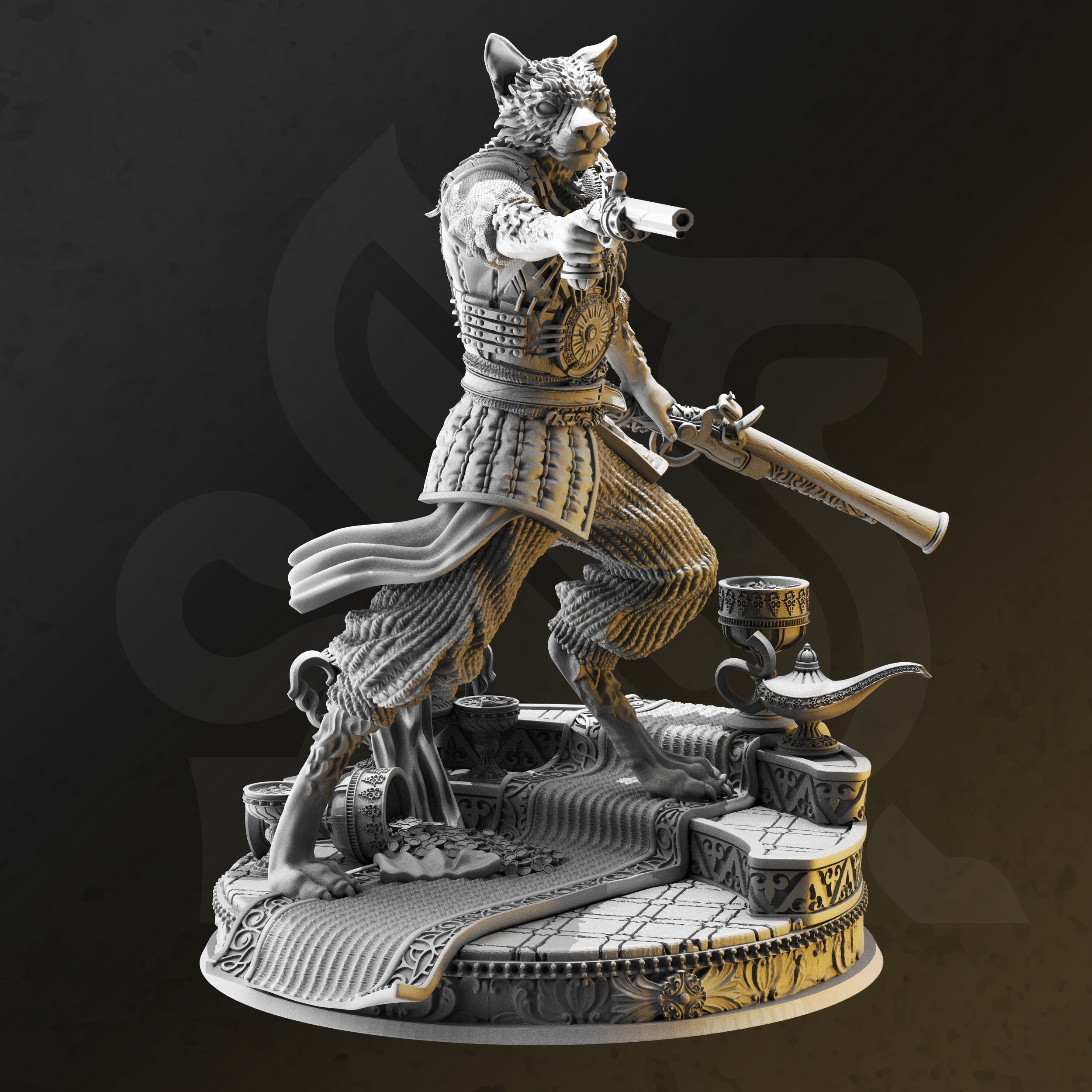 Kara'Ta, Sultan's Bodyguard (Male Tabaxi Gunslinger) Main image