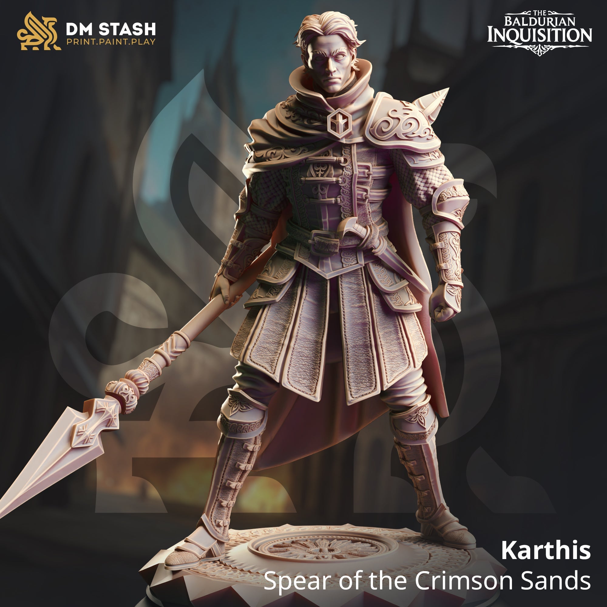 Karthis, Spear of the Crimson Sands (Male Human Fighter) Main image