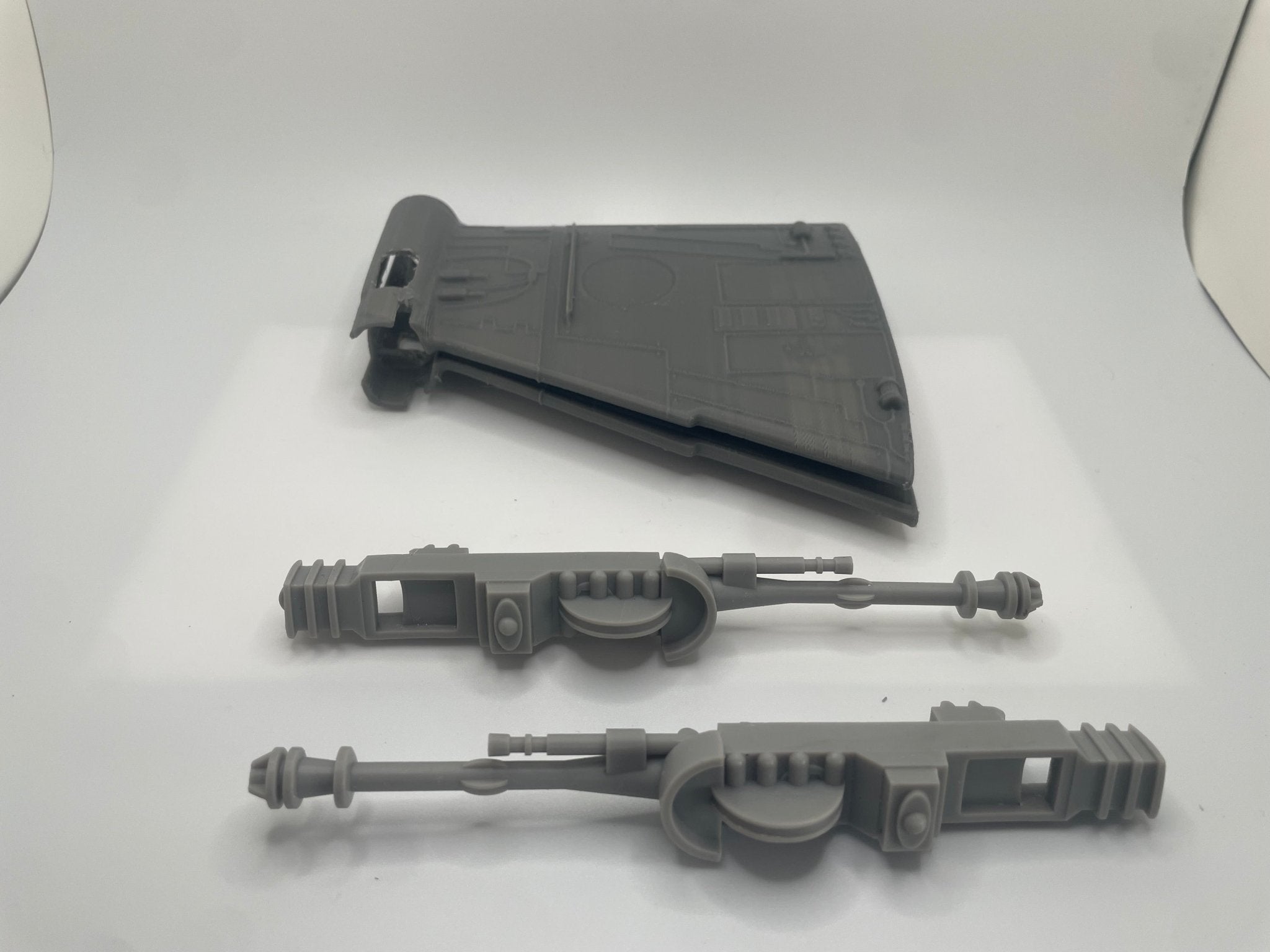 Kenner B-Wing fighter Top and Bottom & Cannons set REPRO Main image