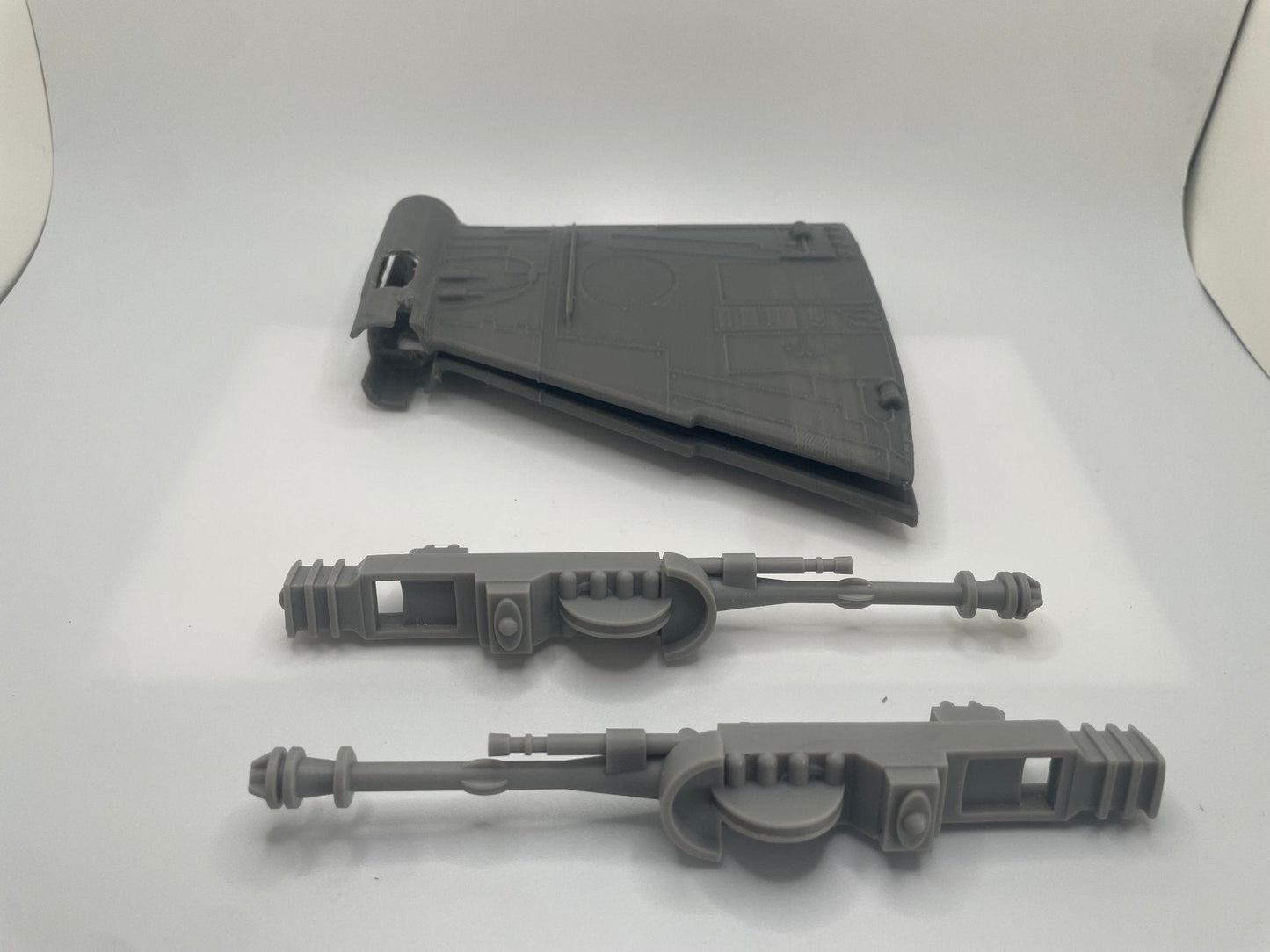 Kenner B-Wing fighter Top and Bottom & Cannons set REPRO