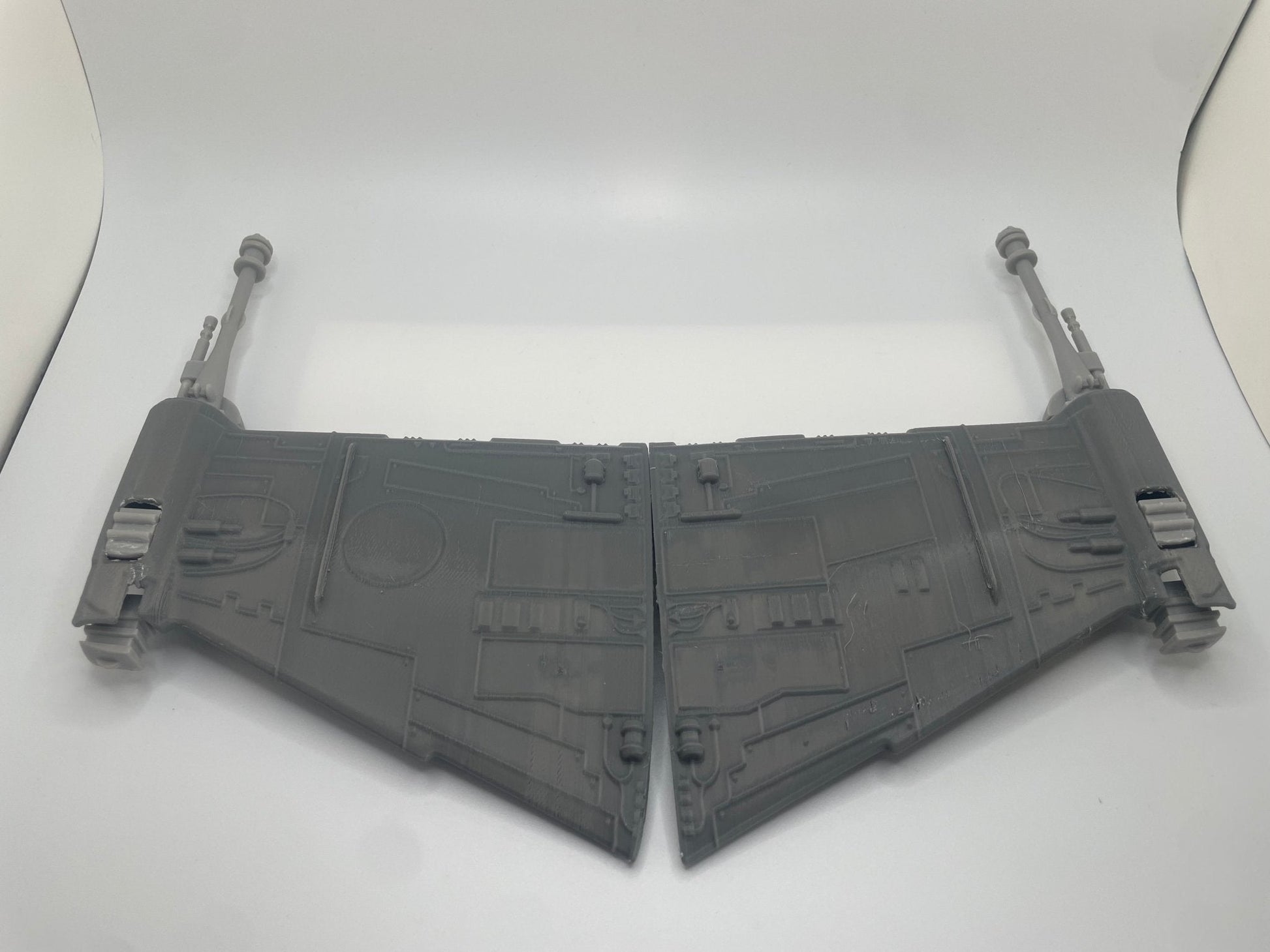 Kenner B-Wing fighter Top and Bottom & Cannons set REPRO