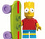 Bart Simpson with Skateboard Custom Minifig