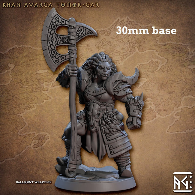 Khan Avarga Tomor-Gar (Female Orc Warlord) - Collectors World Toys Hover Image