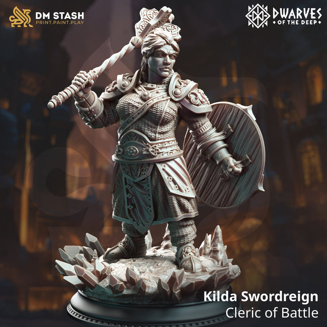 Kilda Swordreign, Cleric of Battle (Female Dwarf Battlecleric) Hover Image