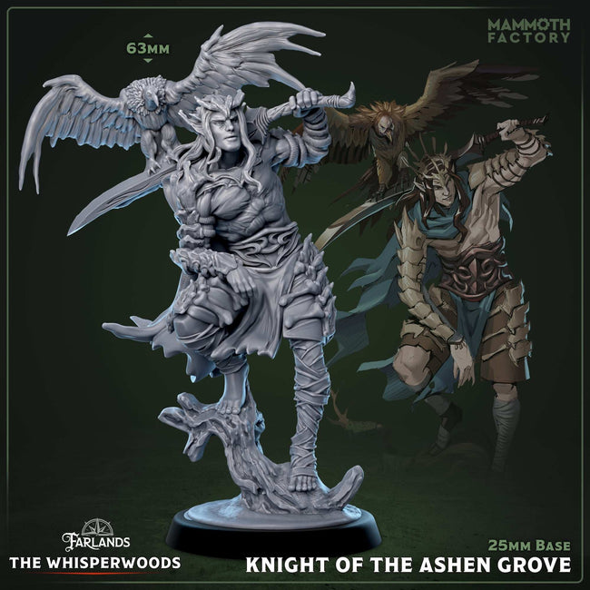 Knight of the Ashen Grove (Male Wood Elf Beastmaster) Hover Image