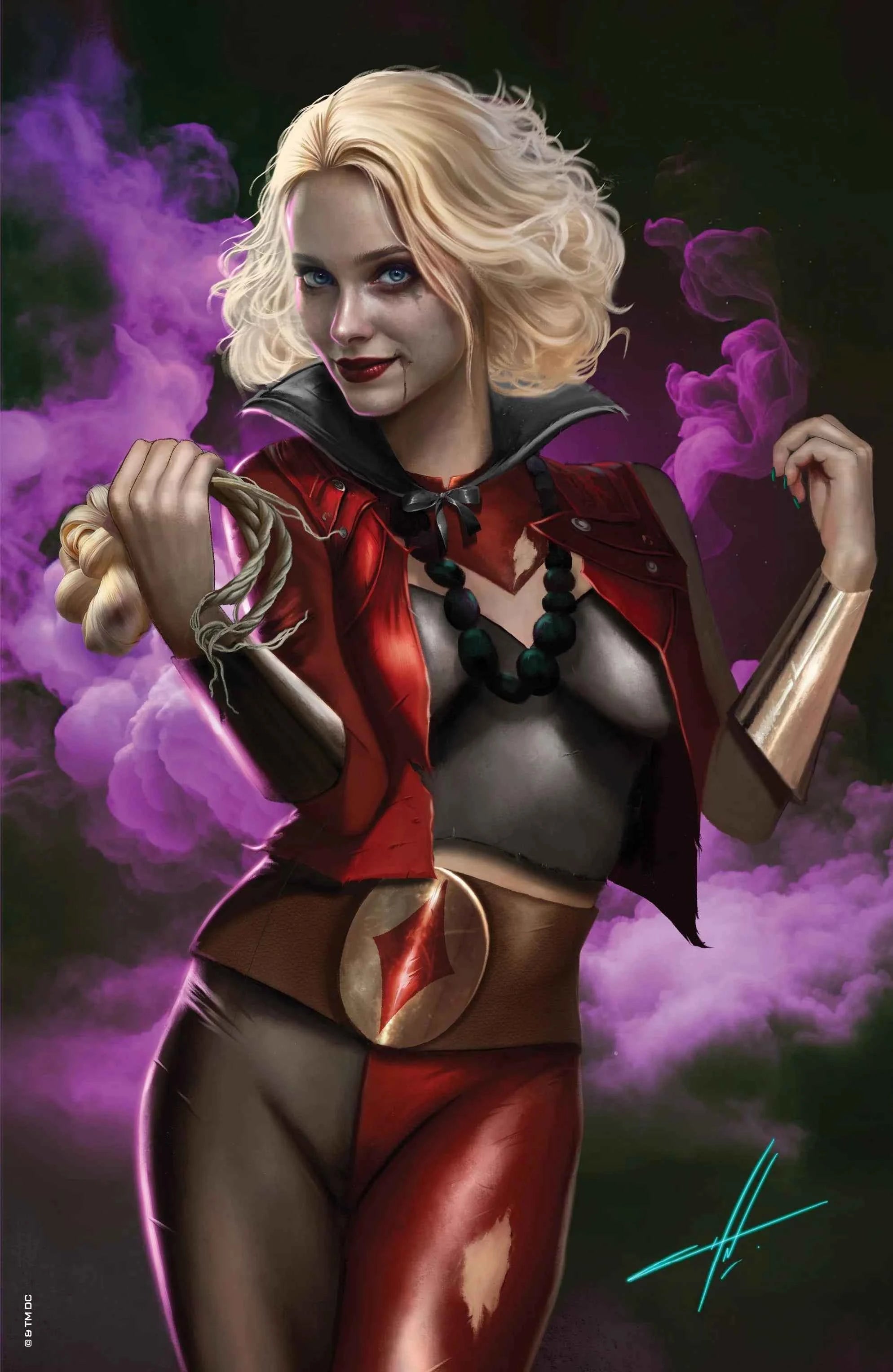 KNIGHT TERRORS: HARLEY QUINN #1 (CARLA COHEN EXCLUSIVE VIRGIN VARIANT)(2023) COMIC BOOK ~ DC Comics Main image