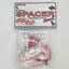 60 Piece 3mm Aluminum Spacer Variety Pack - Red