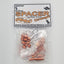 60 Piece 3mm Aluminum Spacer Variety Pack - Orange
