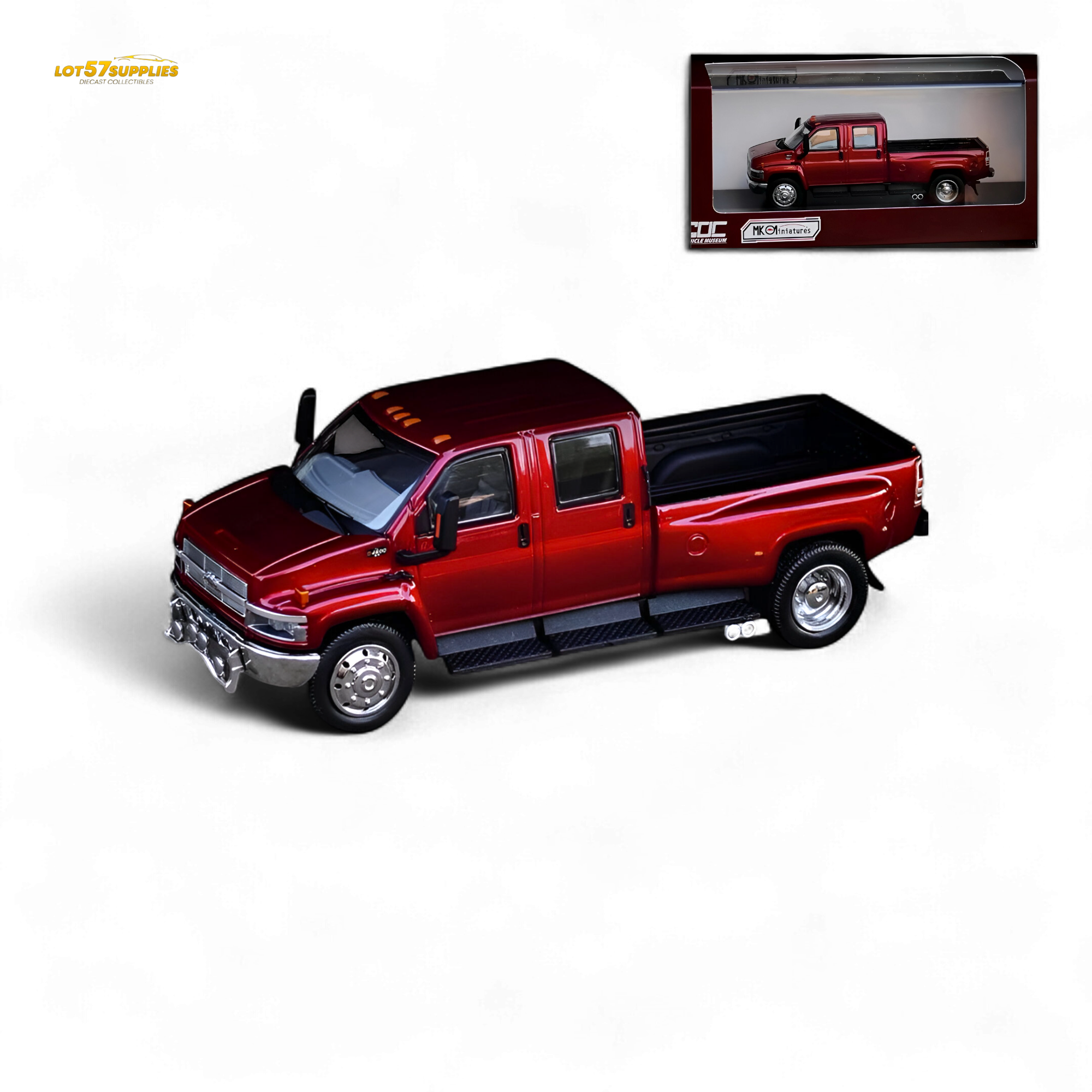 MK Miniatures & GOC Chevrolet Kodiak - Metallic Red 1:64 Main image