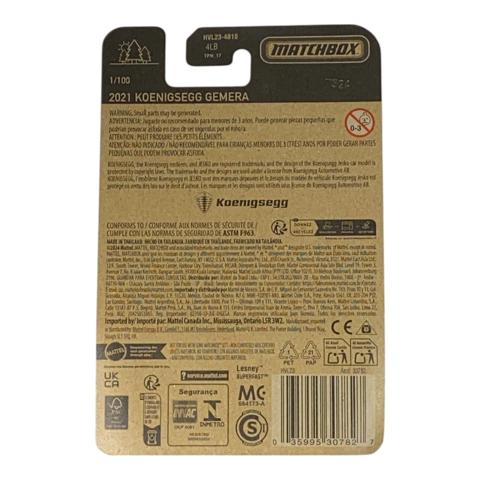 Matchbox 2021 koenigsegg Gemera - Matchbox Series 1/100 - Collectors World Toys