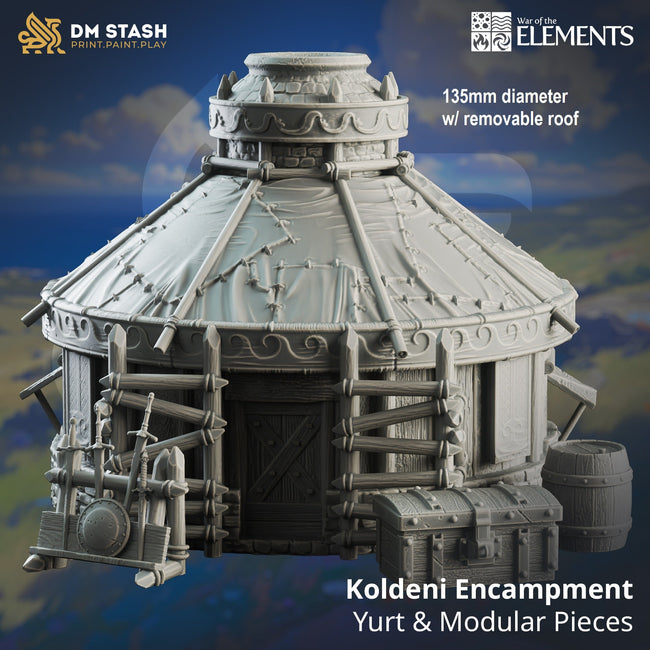 Koldeni Encampment - Yurt + Modular Pieces (Terrain) Hover Image