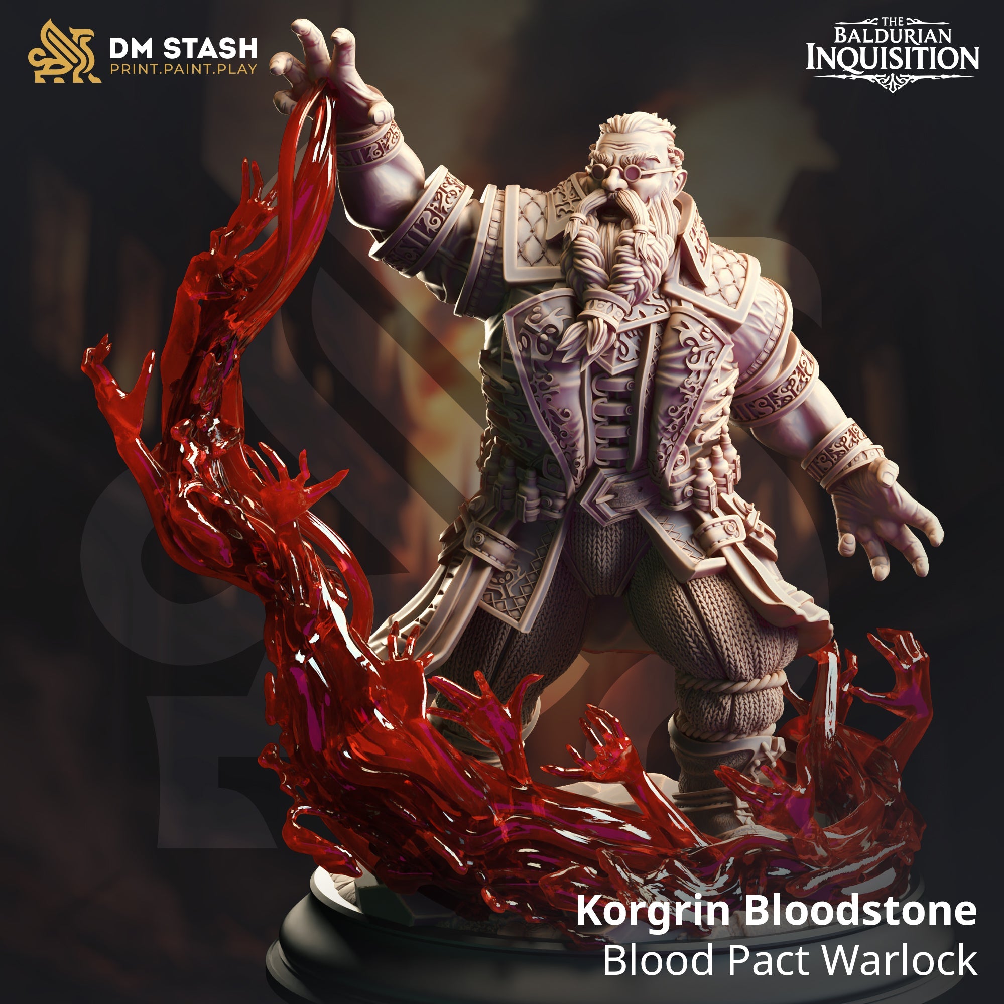 Korgrin Bloodstone, Blood Pact Warlock (Male Dwarf Warlock) Main image