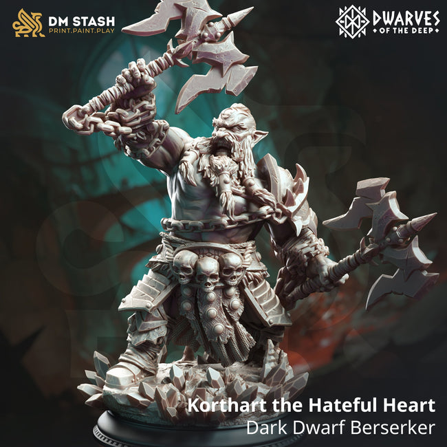 Kothart the Hateful Heart (Male Dark Dwarf Berserker) - Hover Image