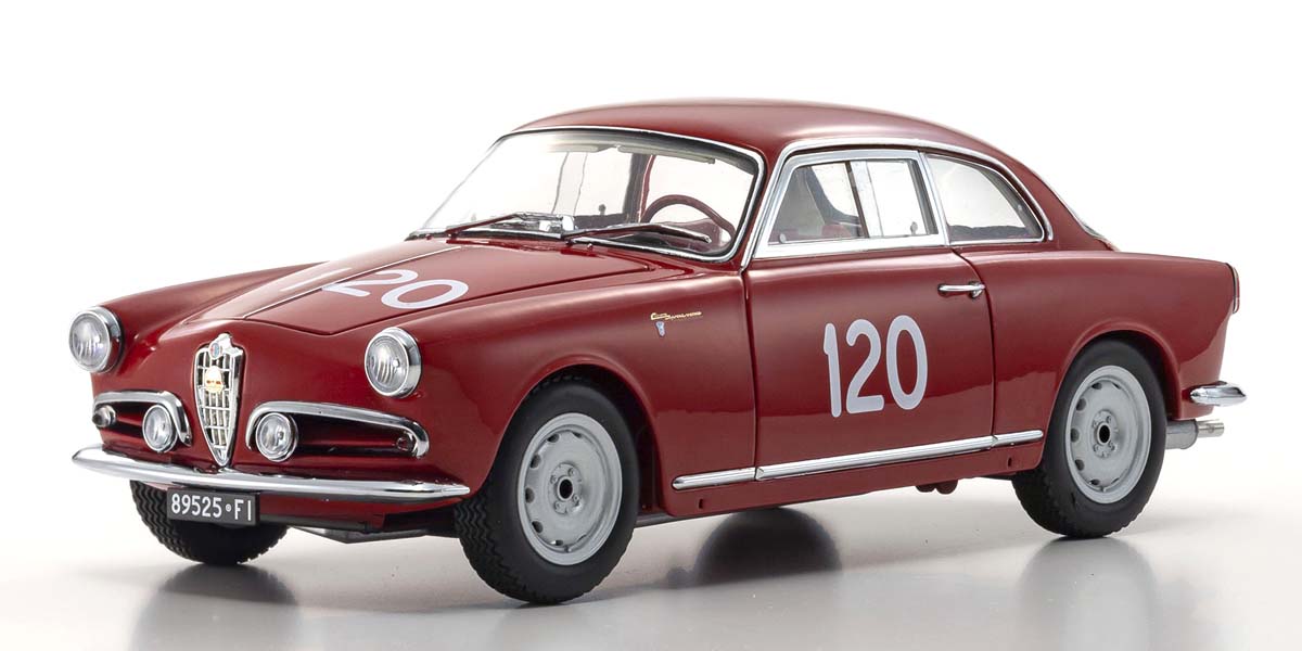 1/18 Scale Alfa Romeo Giulietta SV Mille Miglia 1956 #120 Model Diecast Car
