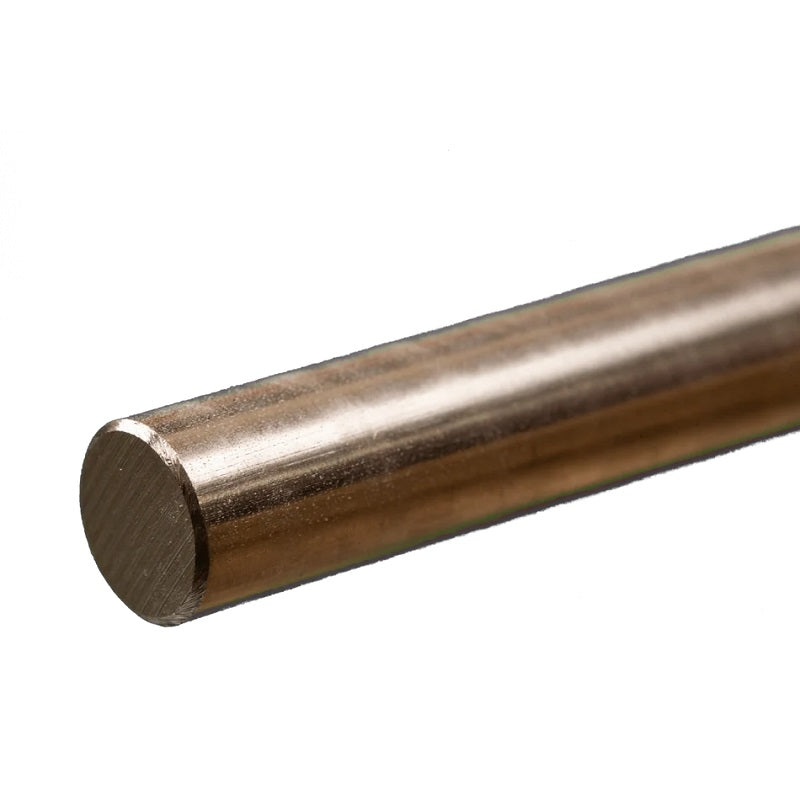 Round Stainless Steel Rod: 1/2" OD x 12" Long