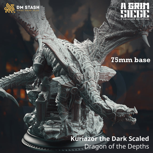Kuriazor the Dark Scaled, Dragon of the Depths - Hover Image