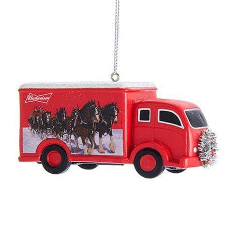 Kurt Adler - Budweiser Beer Ornament - Choose your Style Budweiser Truck with Clydesdale