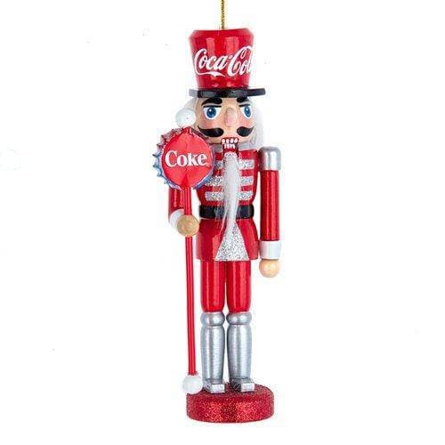 Kurt Adler - Coca Cola Ornament - Choose your Style Nutcracker 6" Wooden