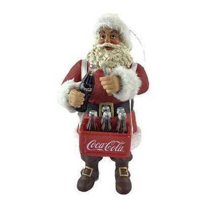 Kurt Adler - Coca Cola Ornament - Choose your Style Santa Opening Coke Bottle