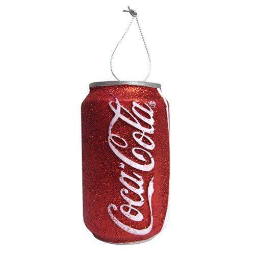 Kurt Adler - Coca Cola Ornament - Choose your Style Red Glitter Can 3 1 2-Inch