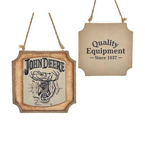 Kurt Adler - John Deere Ornament - Choose your Style Plaque 3 1 2-Inch Resin
